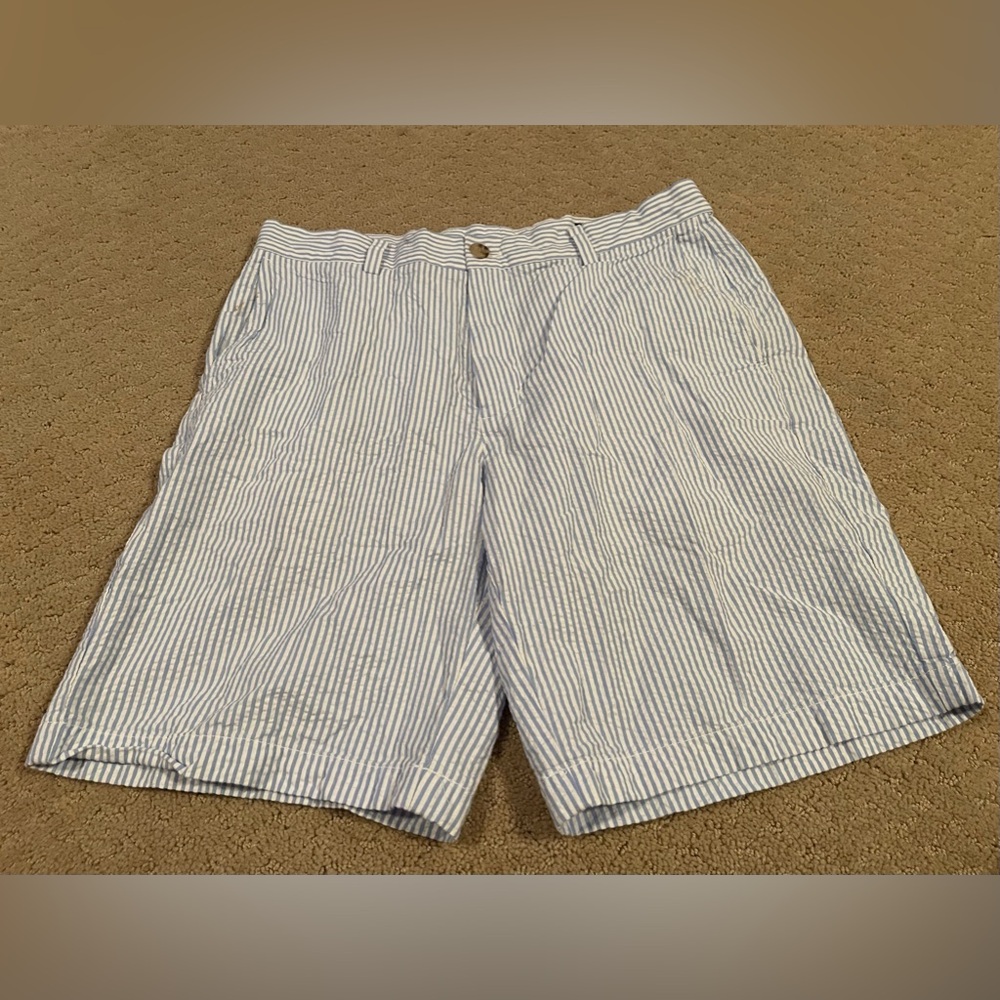 Vineyard Vines Shep & Ian Searsucker Shorts Size 34 Bin 303